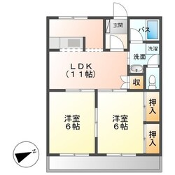 赤堀駅 徒歩9分 1階の物件間取画像